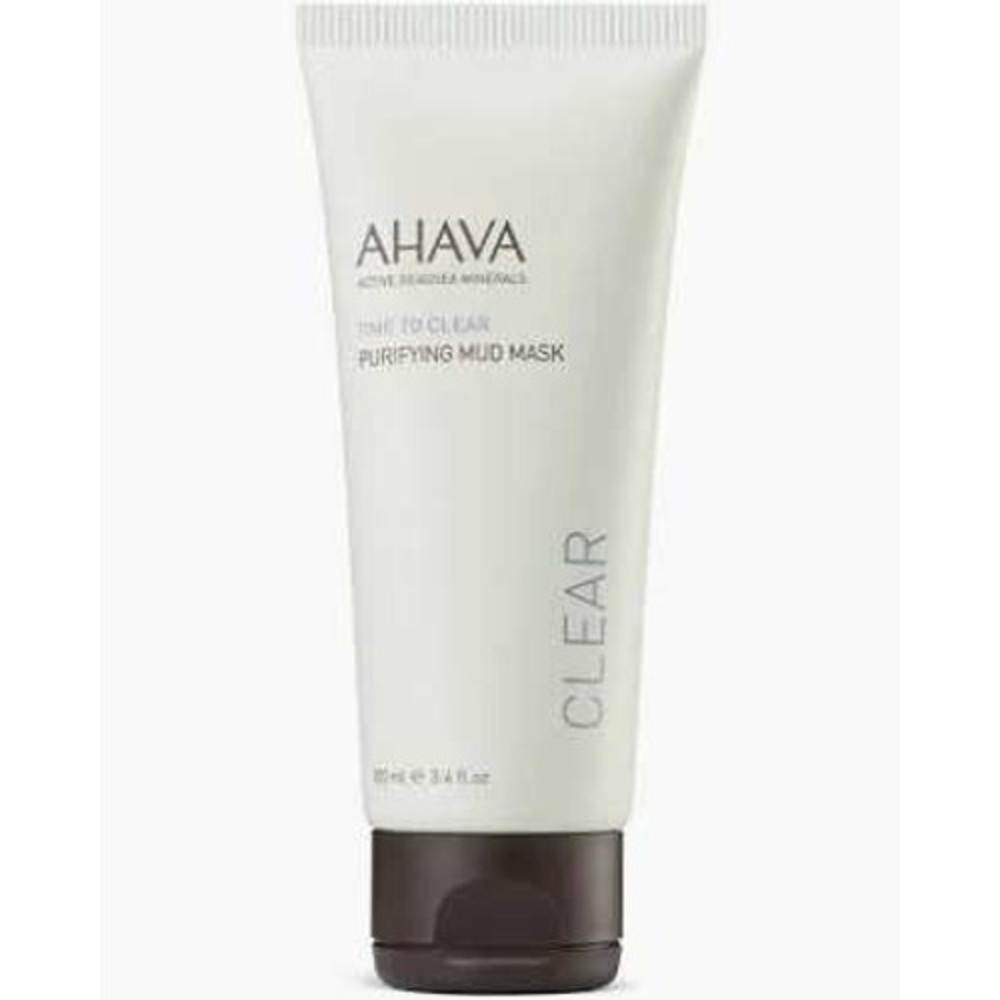 MSRP$42 AHAVA Time to Clear Purifying Mud Mask FULL SIZE 3.4 fl oz  NWOB